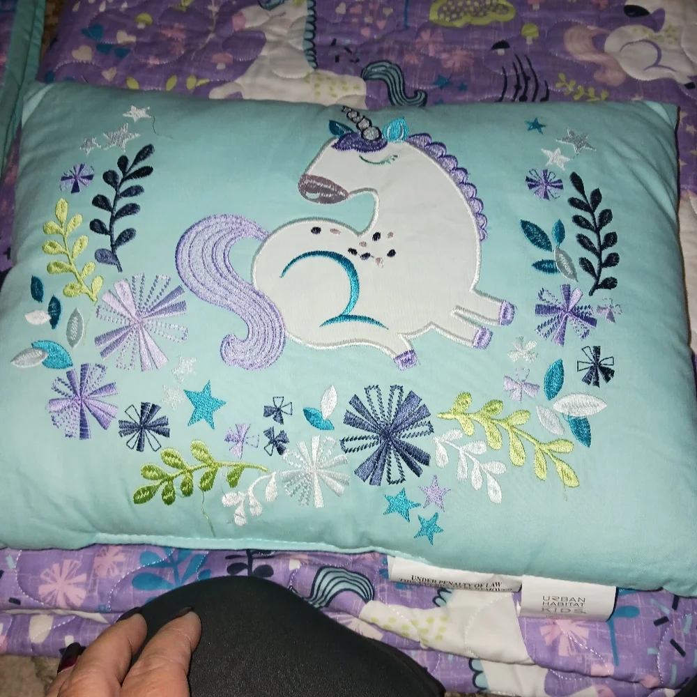 Unicorn Dreams Purple and Blue Daybed Bedding Set